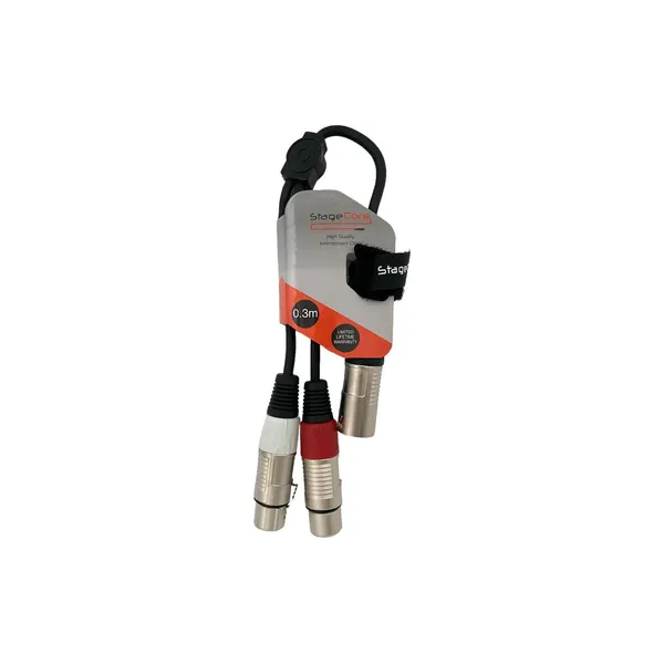 Stage core icore 930 - 1x Male XLR - 2x Female XLR Professional Audio Signal Cable