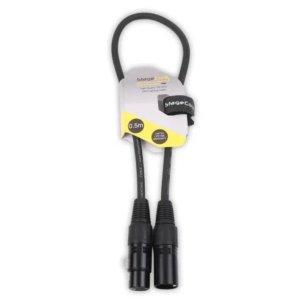 Stage core, SCDMX 3 pin - 3 Pin XLR Male - 3 Pin XLR Female DMX Cable
