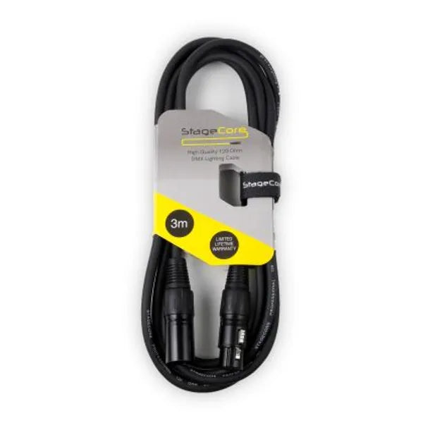 Stage core, SCDMX 5 pin - 5 Pin XLR Male - 5 Pin XLR Female DMX Cable