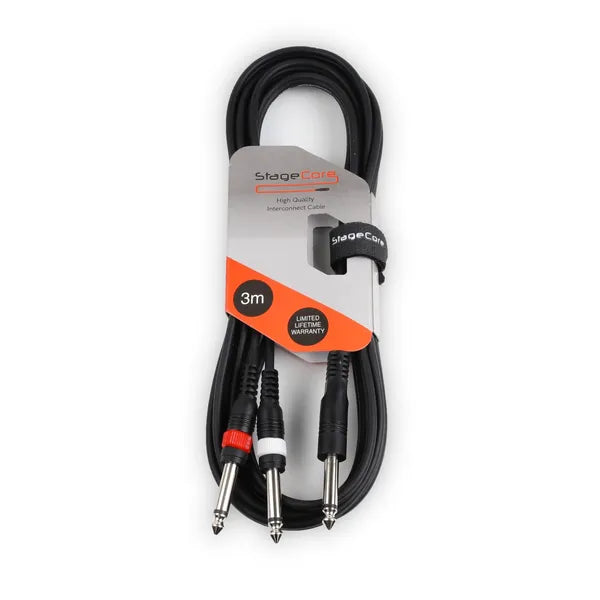 Stage core, AIROH 205 - 1 x 6.35mm Mono Moulded Jack Plug
