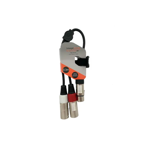 Stage core icore 920 - 1x Female XLR, 2x Male XLR Professional Audio Signal Cable